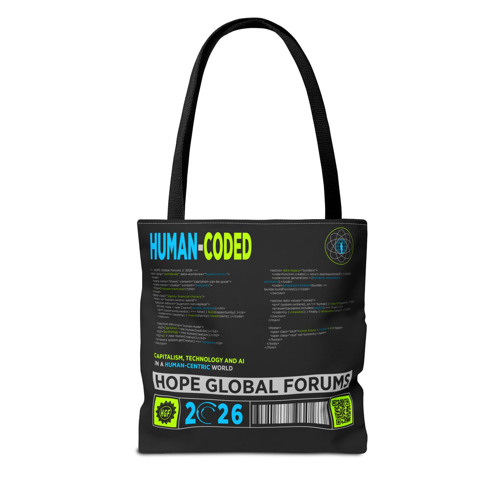 Human-Coded Technology Tote Bag