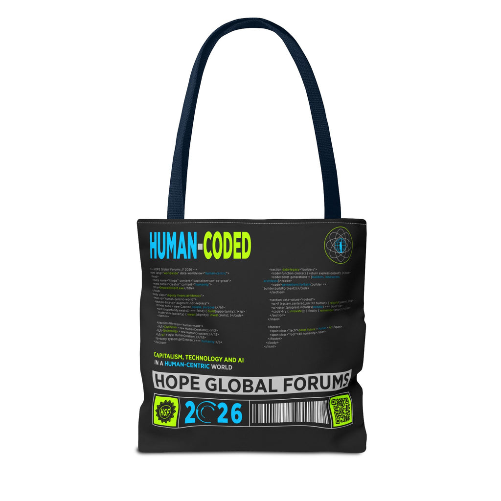 Human-Coded Technology Tote Bag