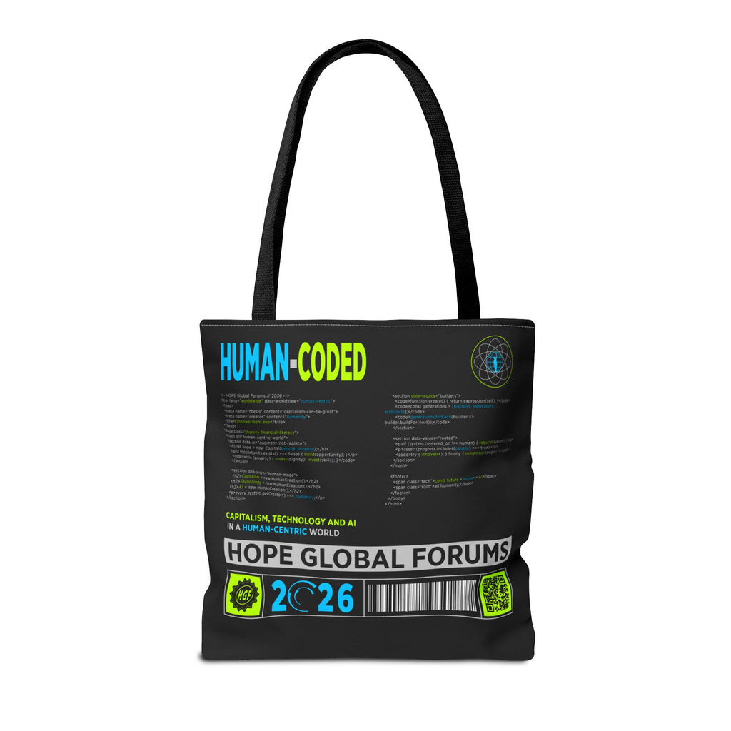 Human-Coded Technology Tote Bag