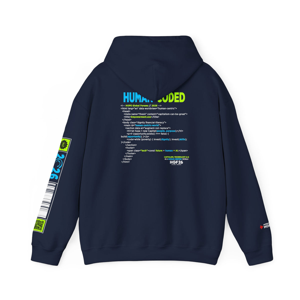 Human-Coded Technology  Hoodie
