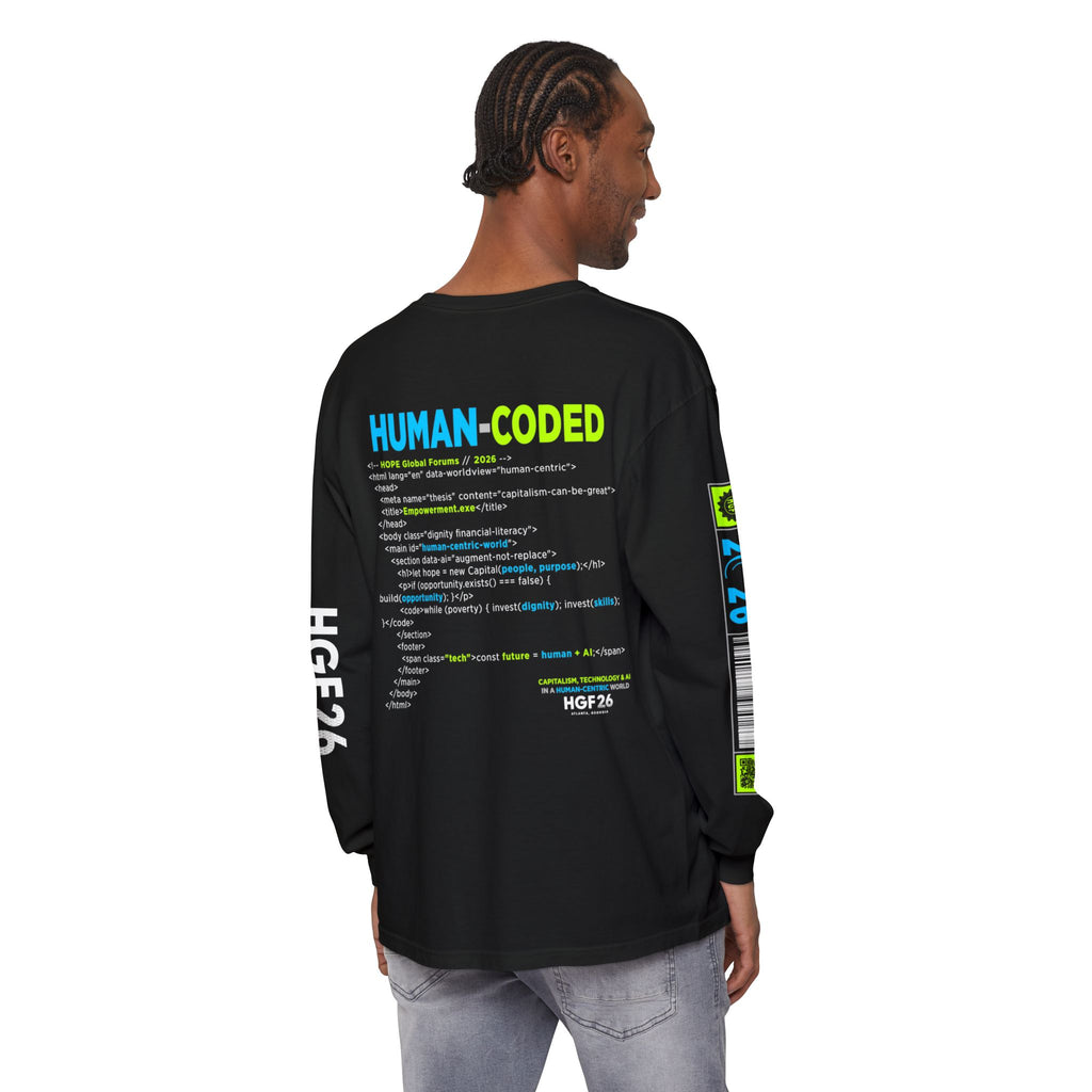 Human-Coded Long Sleeve T-Shirt