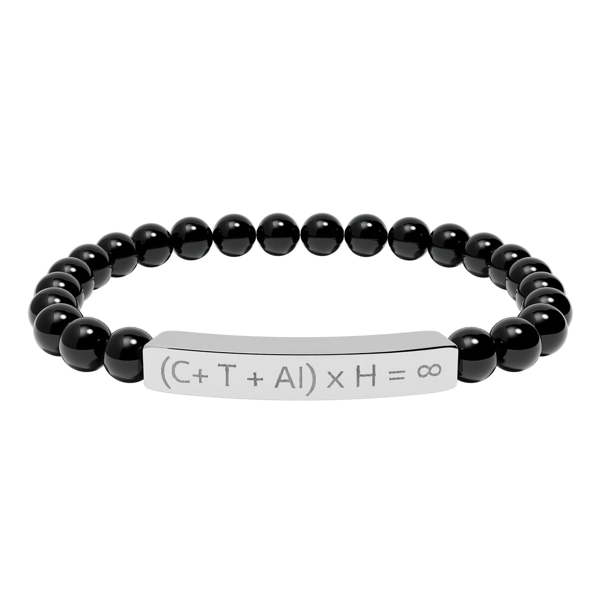 HGF 2026 Equation Natural Stone Stretch Bar Bracelet (Engraving)