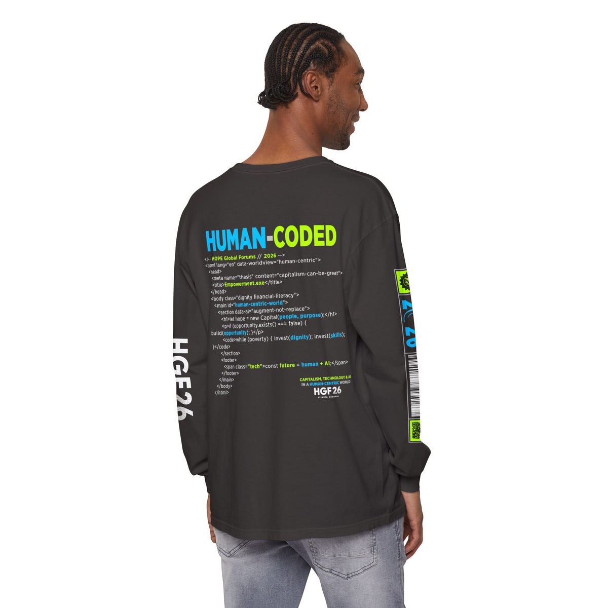 Human-Coded Long Sleeve T-Shirt