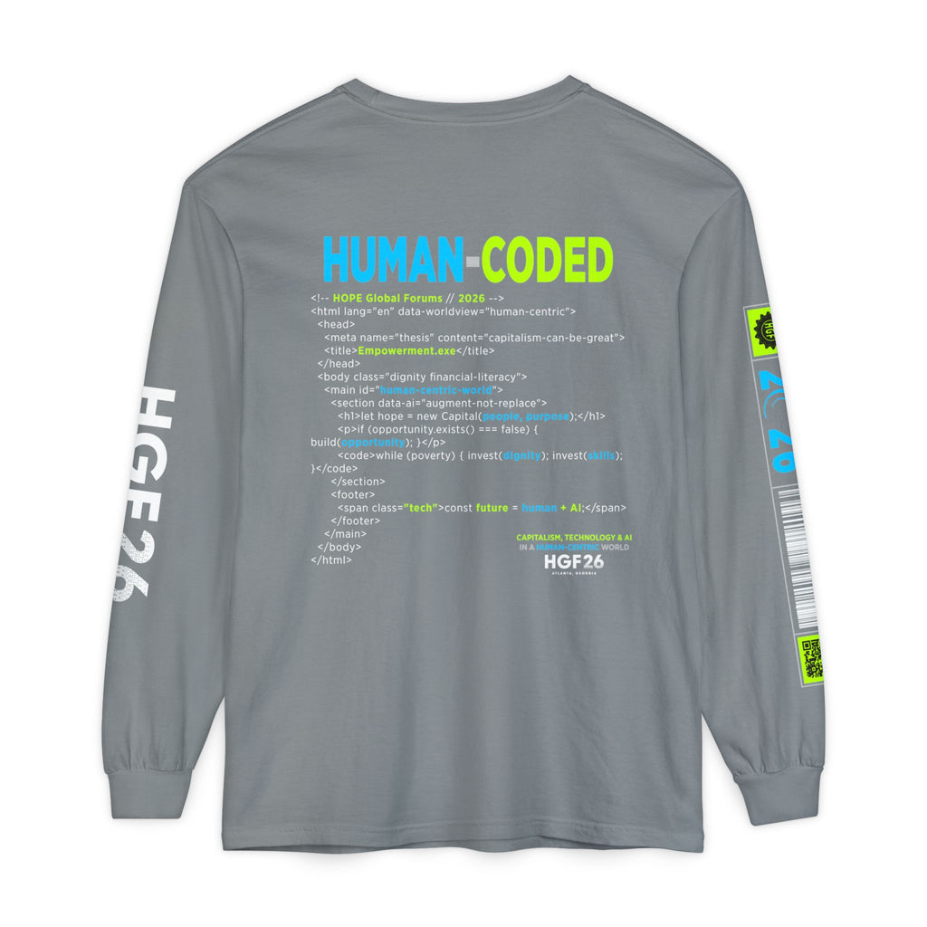 Human-Coded Long Sleeve T-Shirt