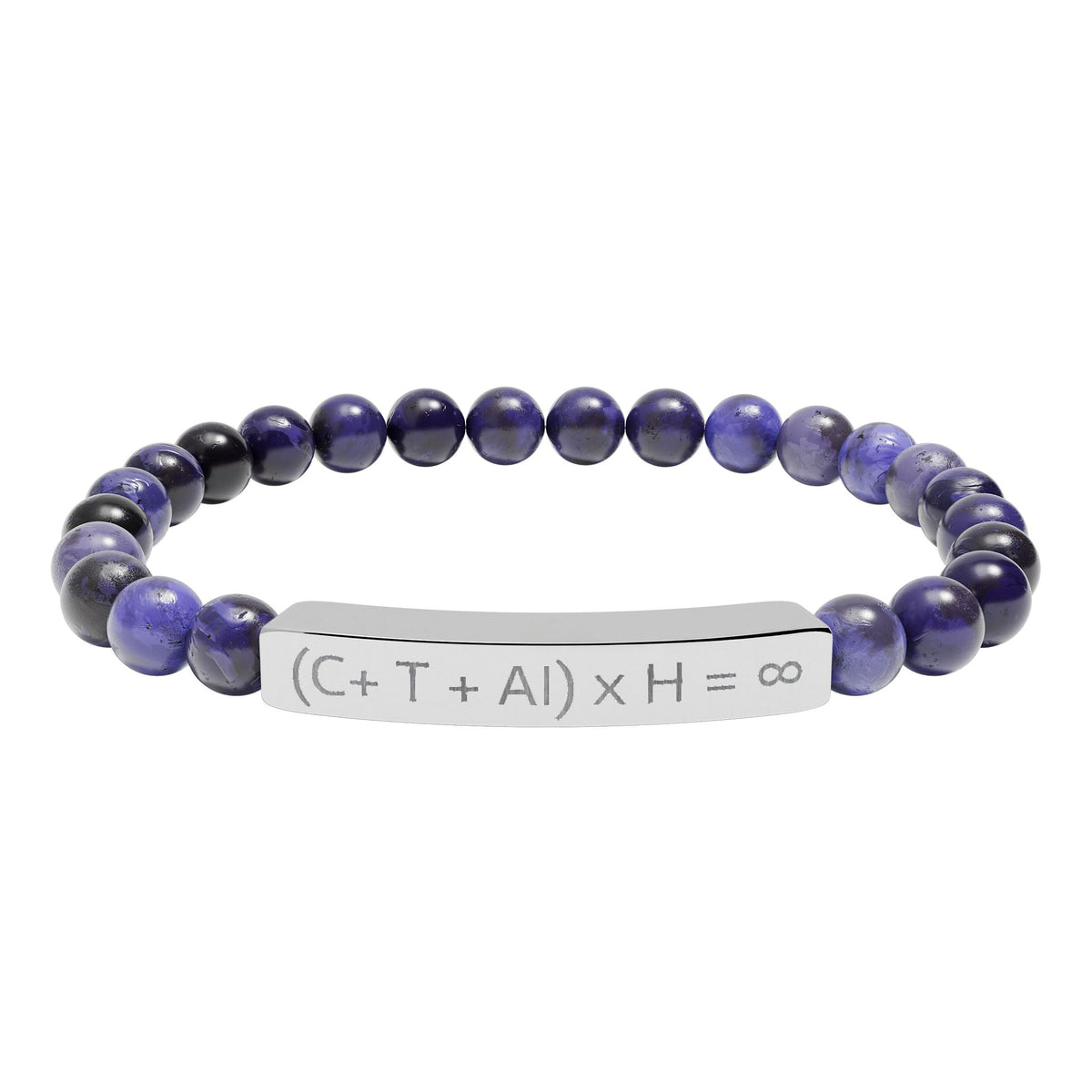HGF 2026 Equation Natural Stone Stretch Bar Bracelet (Engraving)