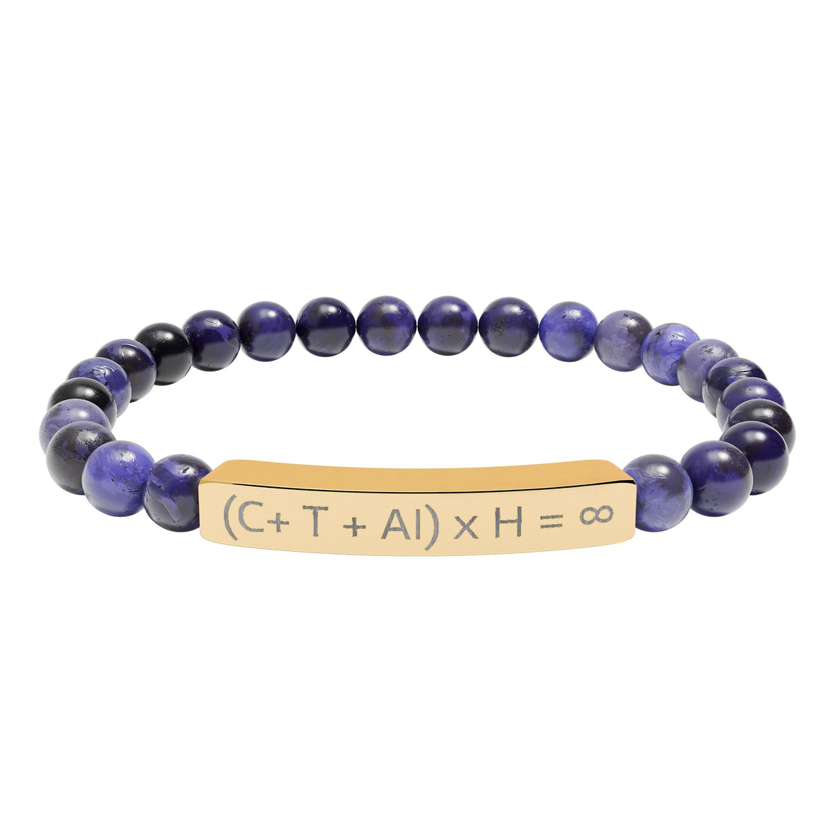 HGF 2026 Equation Natural Stone Stretch Bar Bracelet (Engraving)