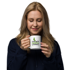 Green Sock Day White Glossy Mug