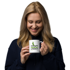 Green Sock Day White Glossy Mug