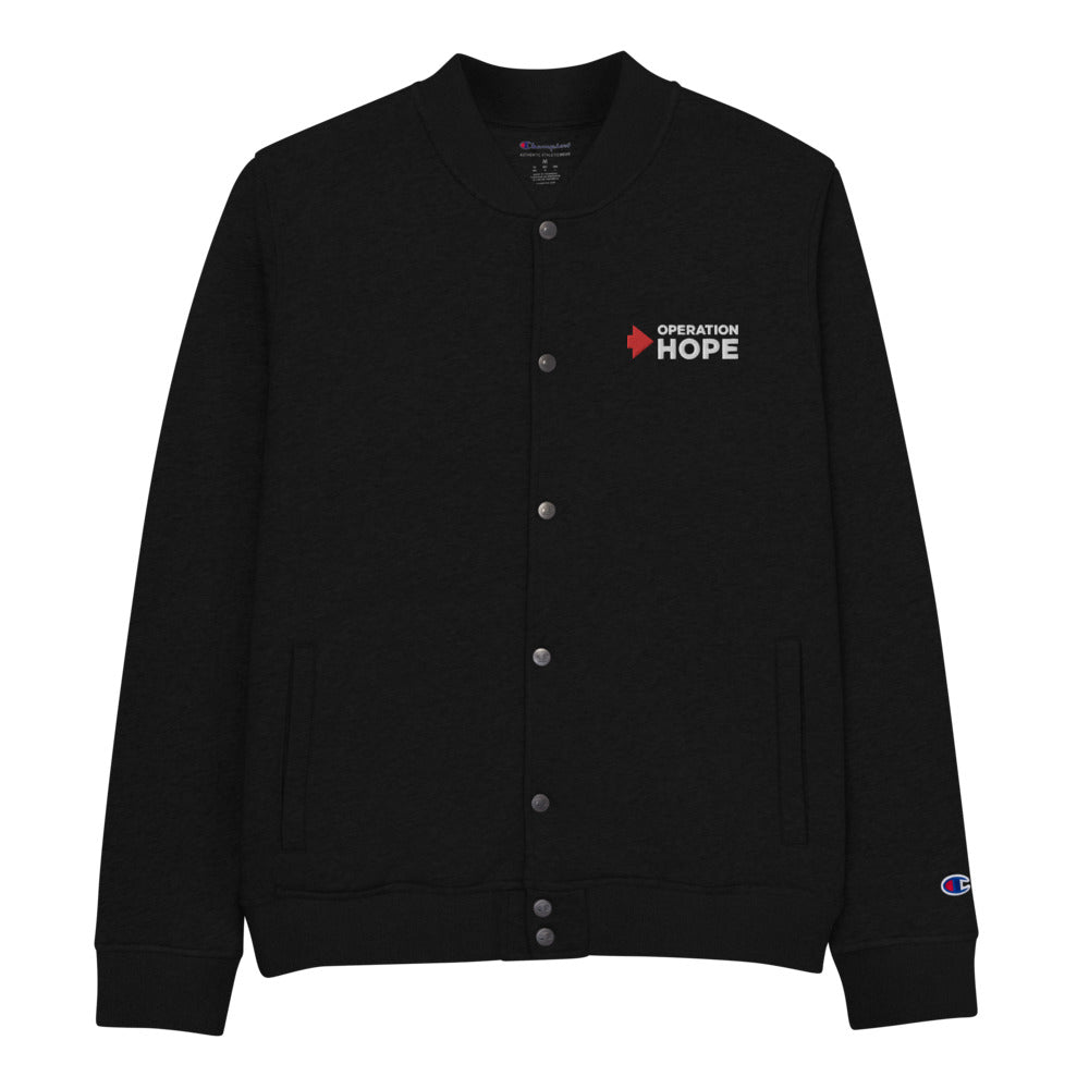 Operation HOPE Embroidered Champion Bomber Jacket