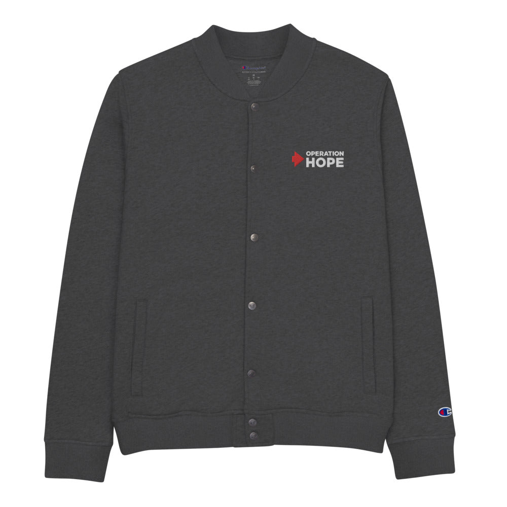Operation HOPE Embroidered Champion Bomber Jacket