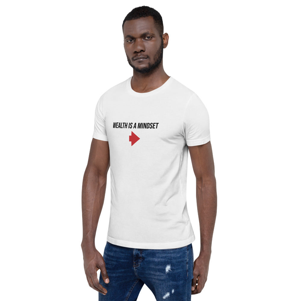 "Wealth is a mindset" Short-Sleeve Unisex T-Shirt