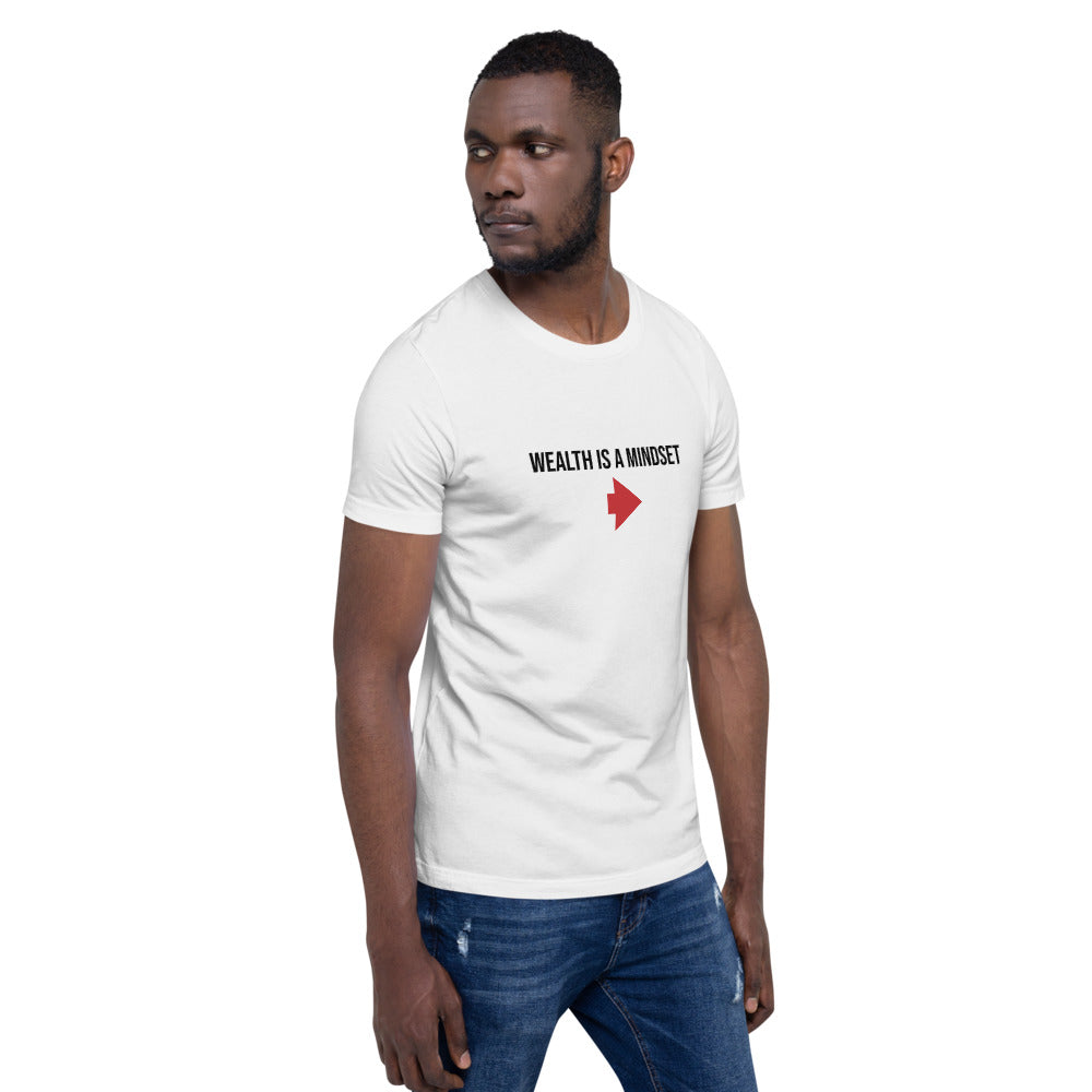 "Wealth is a mindset" Short-Sleeve Unisex T-Shirt